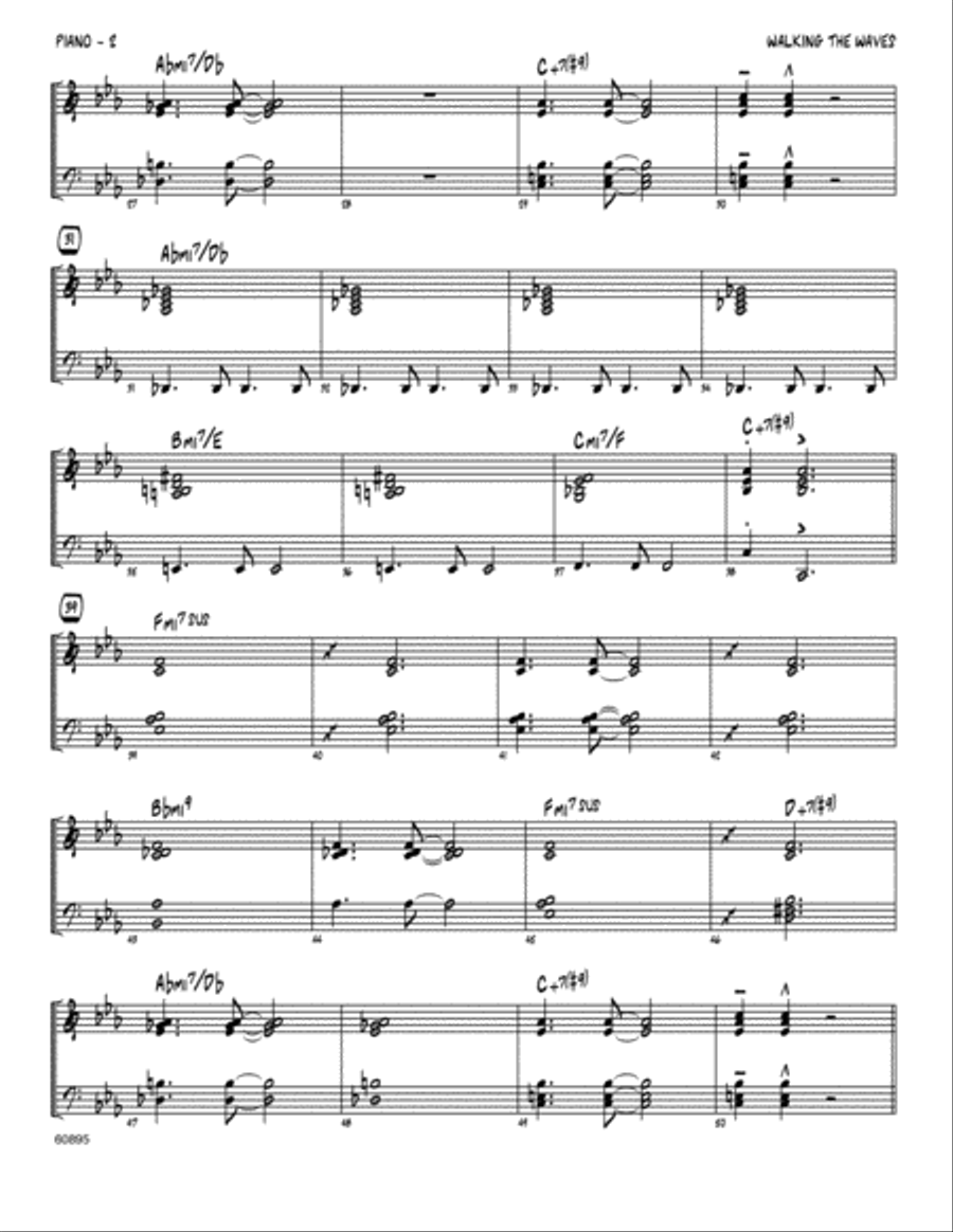 Walking The Waves - Piano Easy Piano scores gallery preview page 2