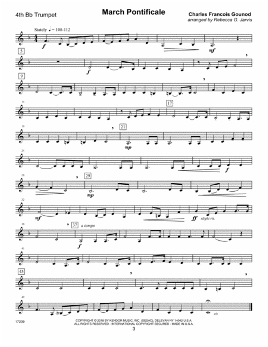 Classics For Trumpet Quartet - 4th Trumpet Trumpet scores gallery preview page 2