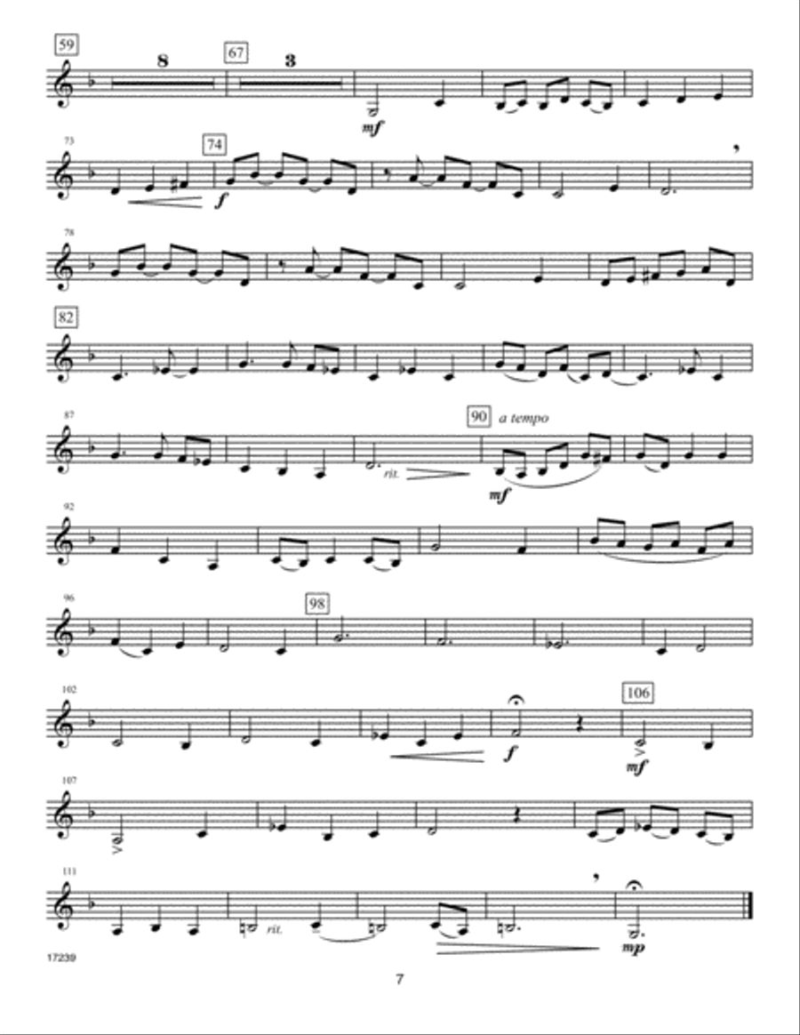 Classics For Trumpet Quartet - 4th Trumpet Trumpet scores gallery preview page 6