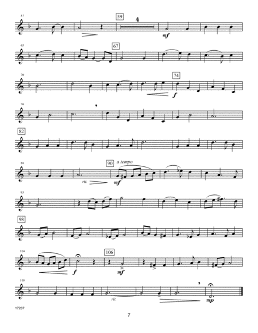 Classics For Trumpet Quartet - 2nd Trumpet Trumpet scores gallery preview page 6