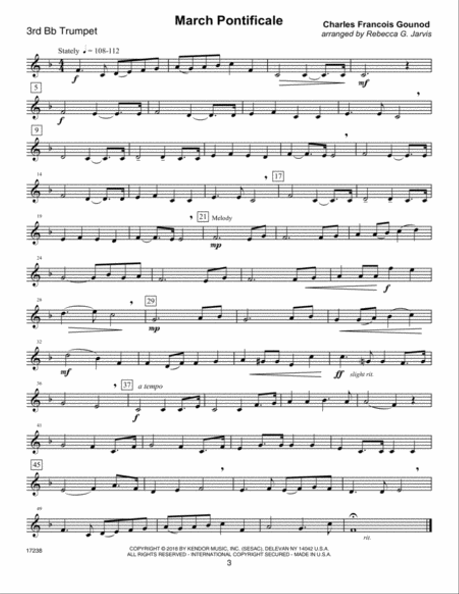 Classics For Trumpet Quartet - 3rd Trumpet Trumpet scores gallery preview page 2