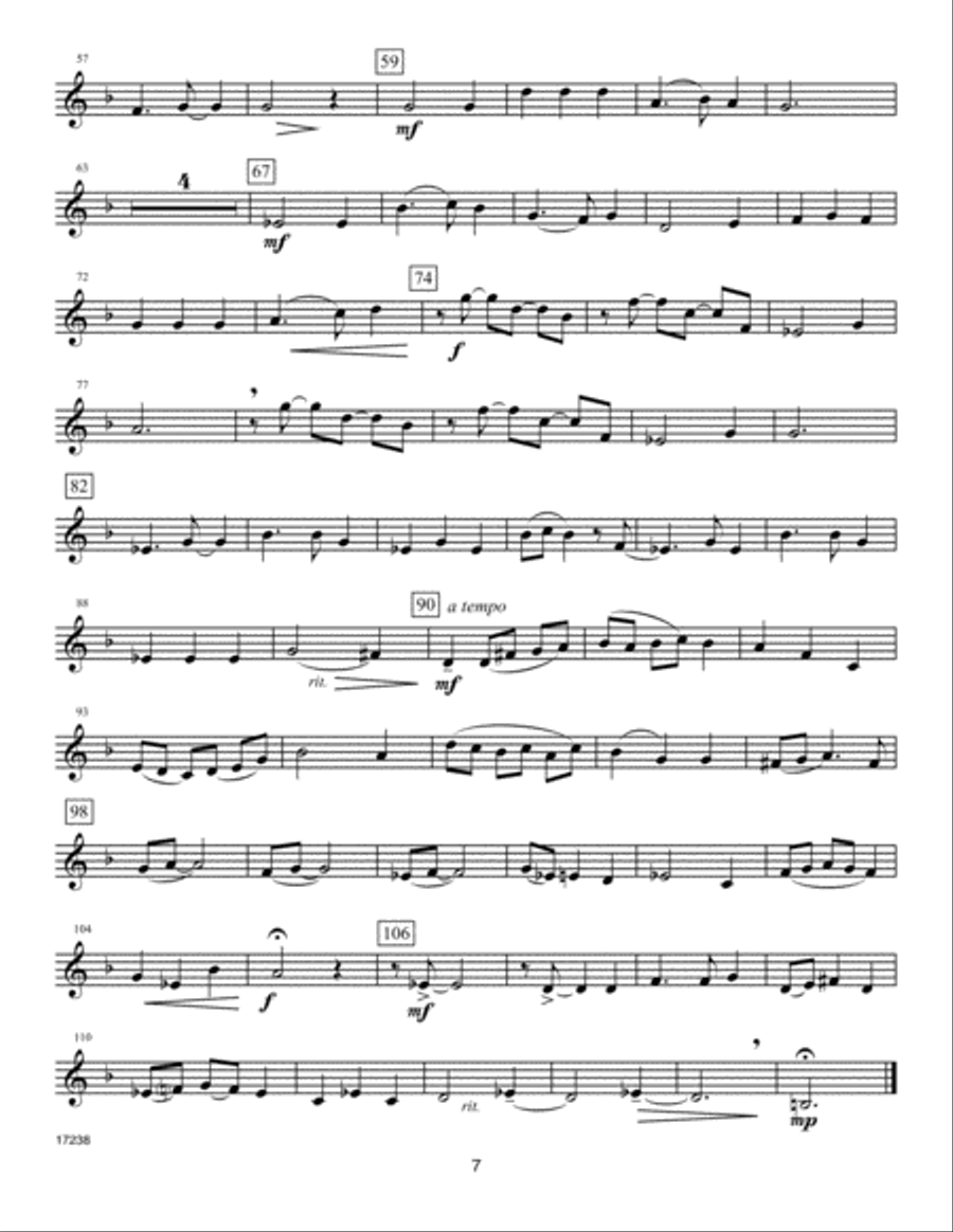 Classics For Trumpet Quartet - 3rd Trumpet Trumpet scores gallery preview page 6