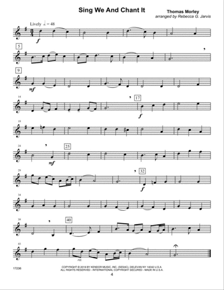 Classics For Trumpet Quartet - 1st Trumpet Trumpet scores gallery preview page 3