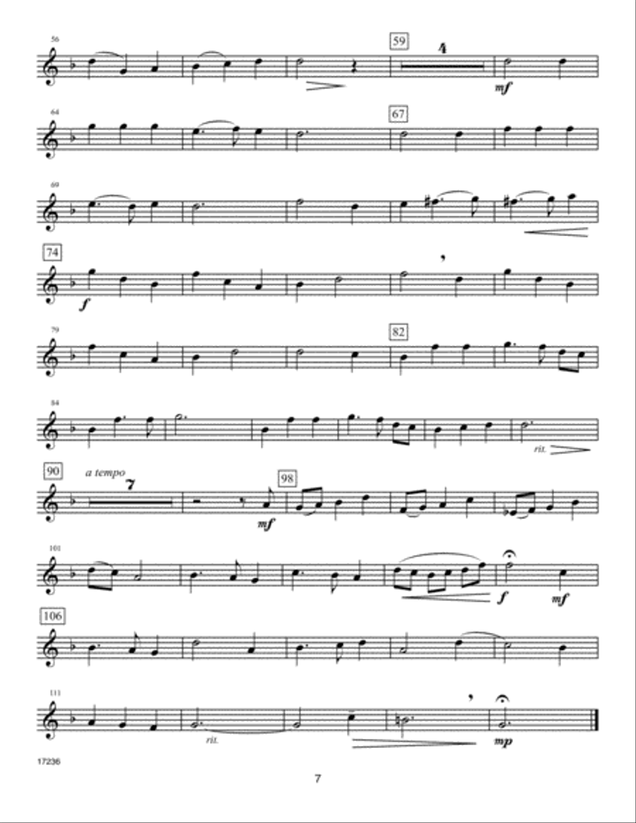 Classics For Trumpet Quartet - 1st Trumpet Trumpet scores gallery preview page 6