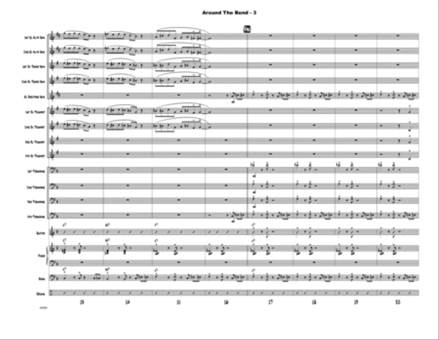 Around The Bend - Full Score by George Shutack Score - Digital Sheet Music page 4