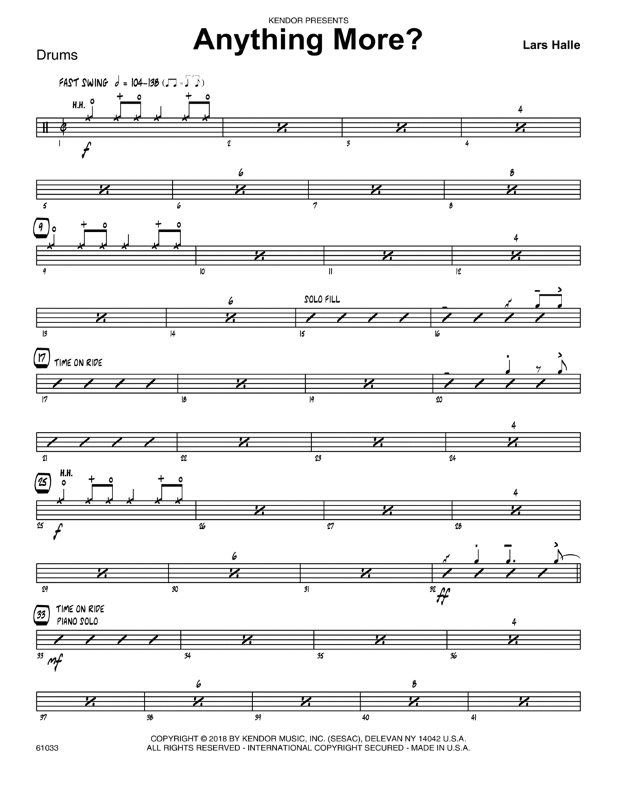 Anything More? - Drum Set Drum Set scores gallery preview page 1