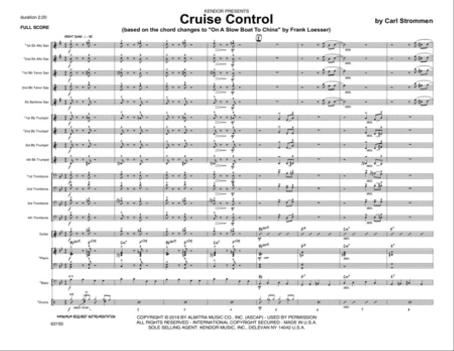 Cruise Control - Full Score Score scores gallery preview page 1