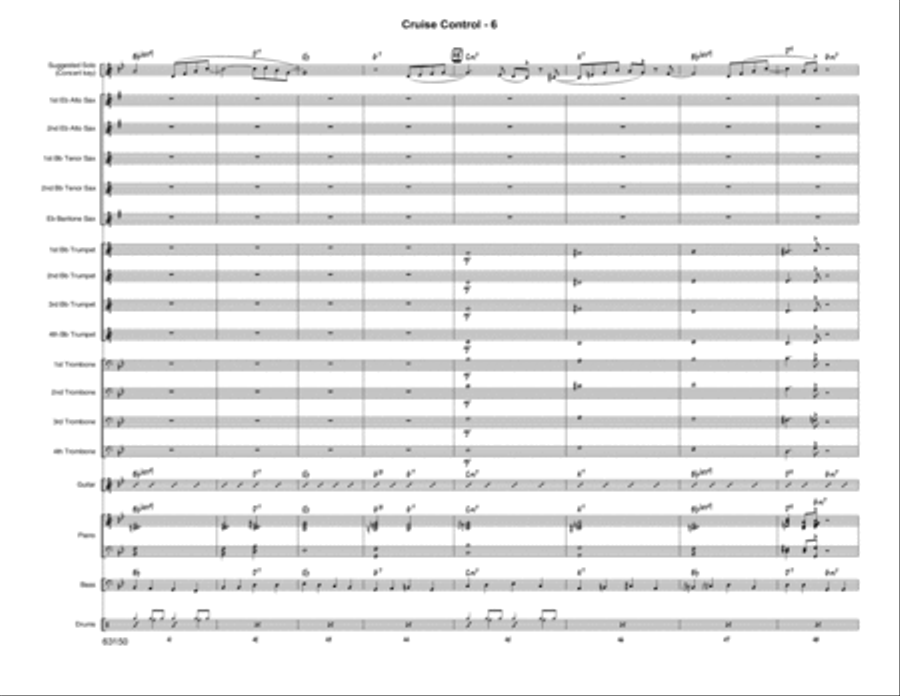 Cruise Control - Full Score Score scores gallery preview page 6