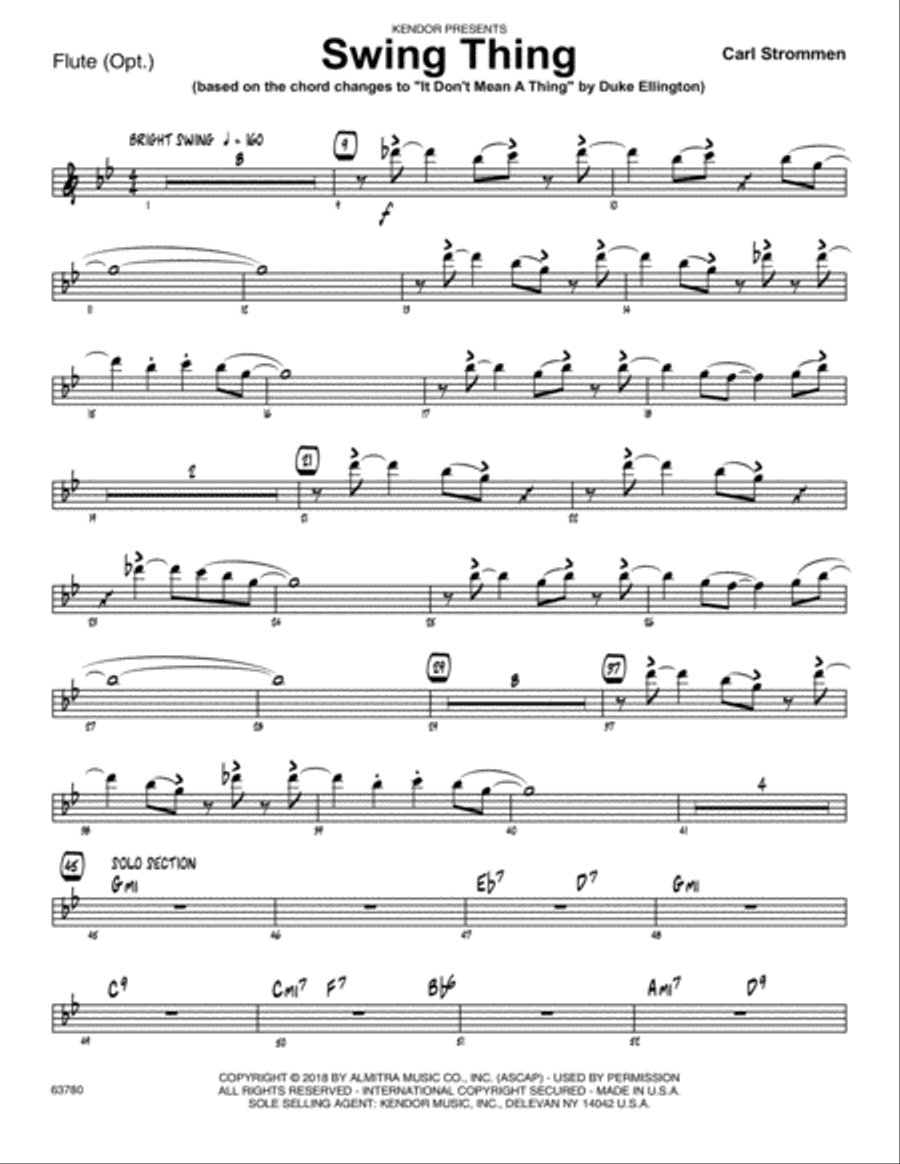 Swing Thing - Flute Flute scores gallery preview page 1