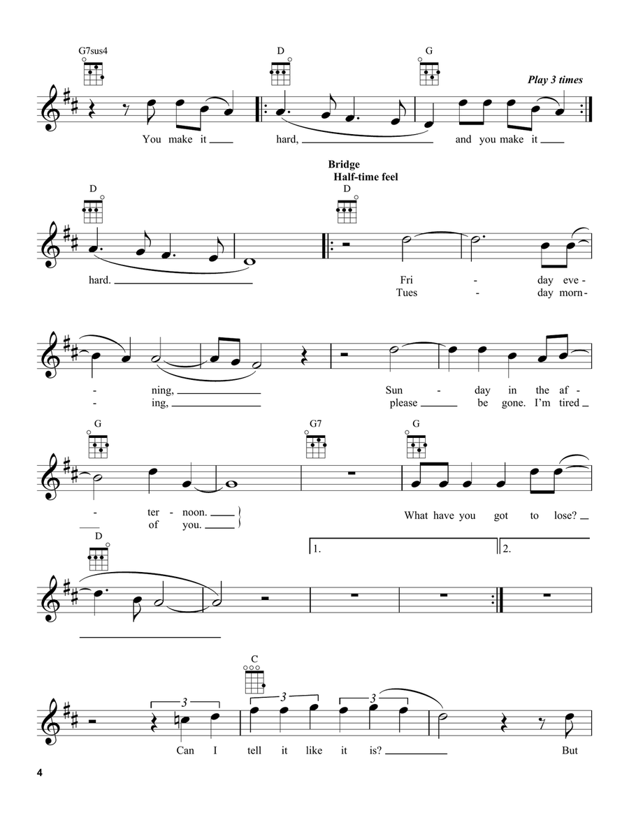 Suite: Judy Blue Eyes Suite: Judy Blue Eyes Ukulele scores gallery preview page 4