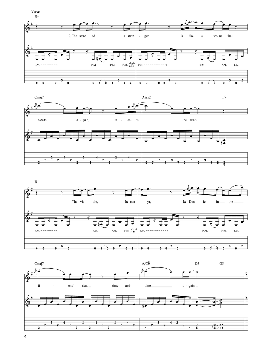 Paralyzed Paralyzed Guitar Tablature scores gallery preview page 4