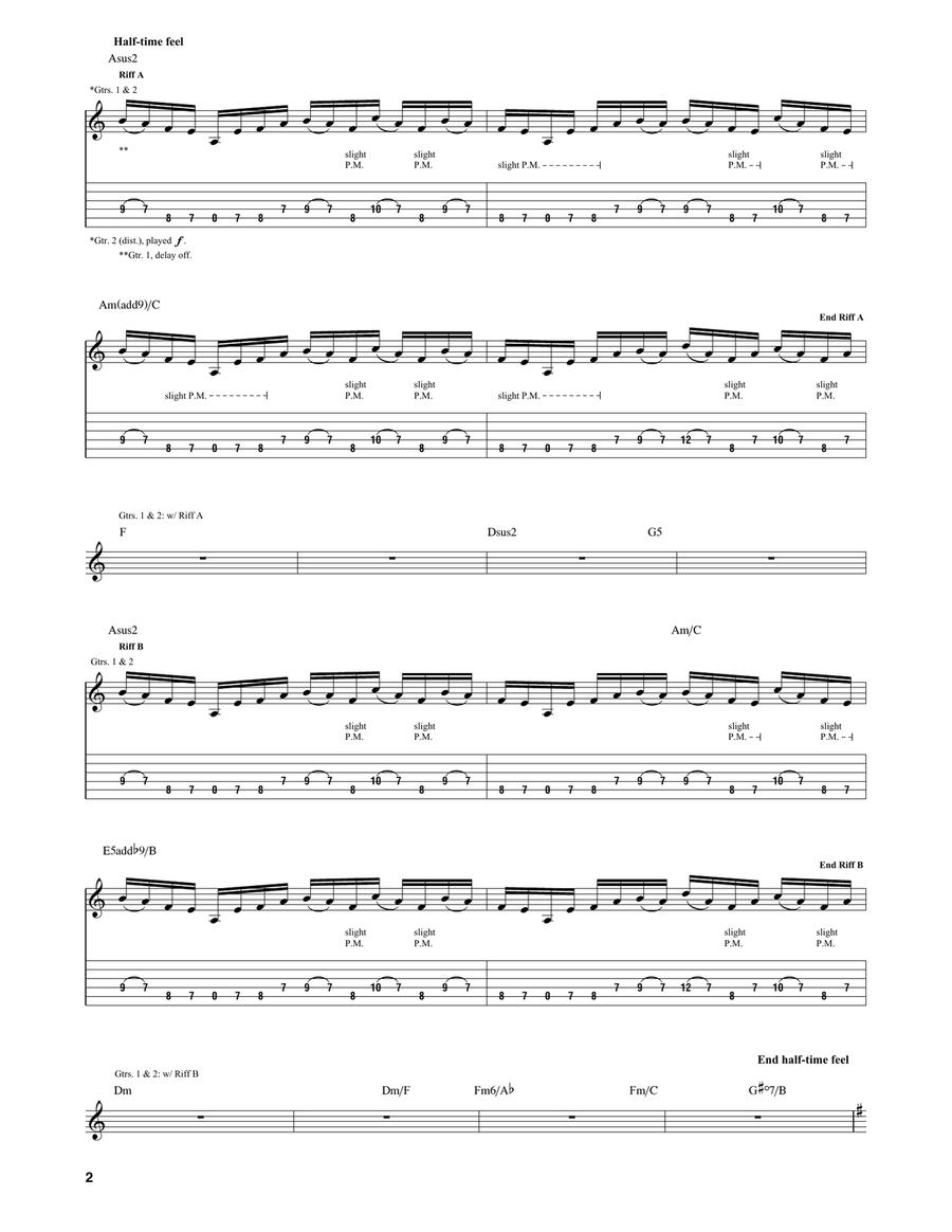 At Wit's End At Wit's End Guitar Tablature scores gallery preview page 2
