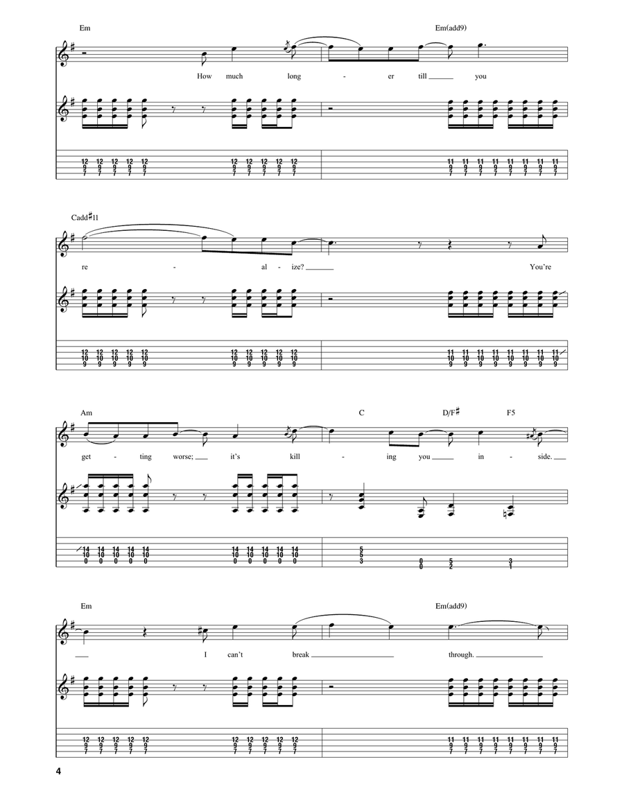 At Wit's End At Wit's End Guitar Tablature scores gallery preview page 4