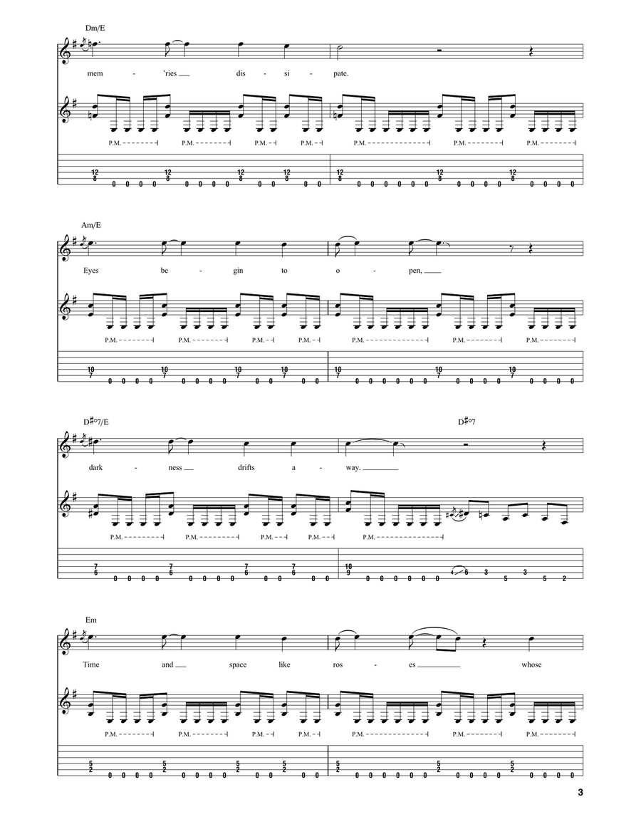 Fall Into The Light Guitar Tablature scores gallery preview page 3