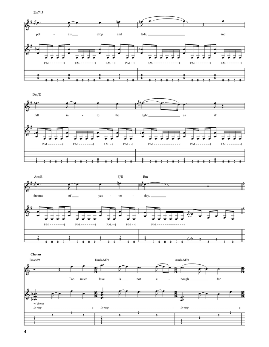 Fall Into The Light Guitar Tablature scores gallery preview page 4