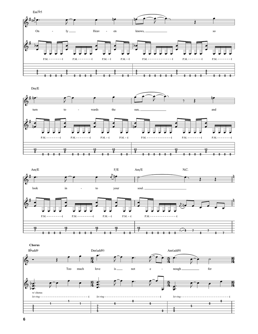 Fall Into The Light Guitar Tablature scores gallery preview page 6