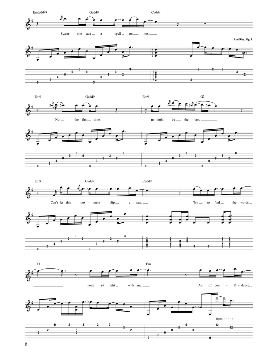 Out Of Reach Out Of Reach Guitar Tablature scores gallery preview page 2