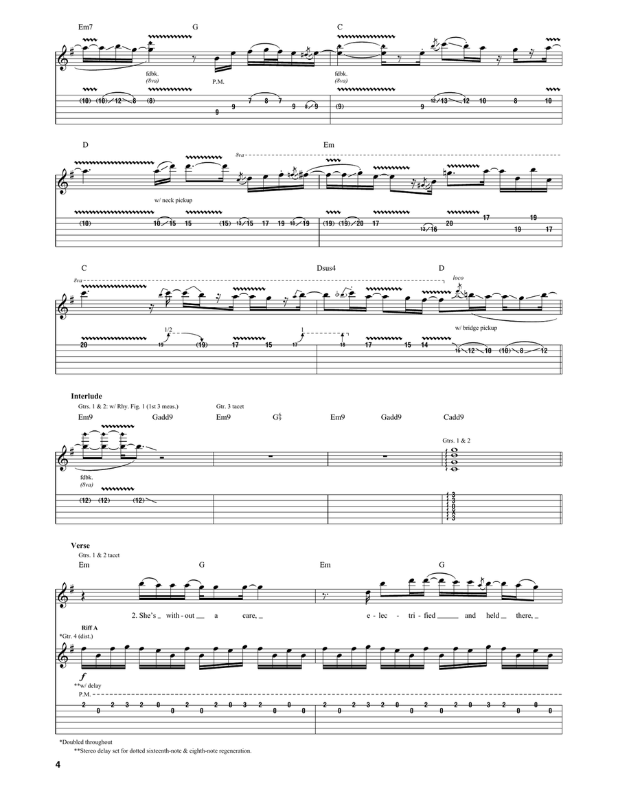 Out Of Reach Out Of Reach Guitar Tablature scores gallery preview page 4