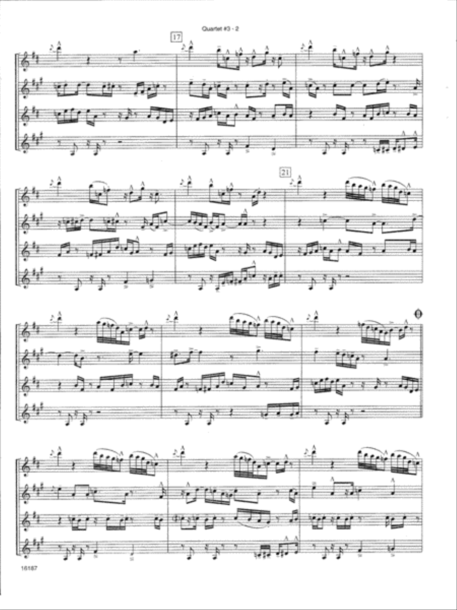 Quartet #3 - Full Score Woodwind Ensemble scores gallery preview page 2