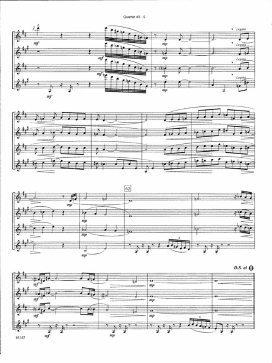 Quartet #3 - Full Score Woodwind Ensemble scores gallery preview page 5