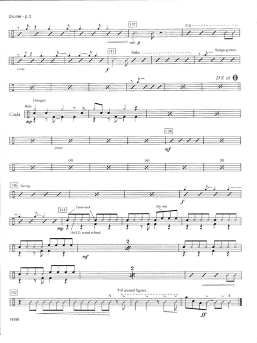 Quartet #2 In Three Movements - Drum Set Drum Set scores gallery preview page 3
