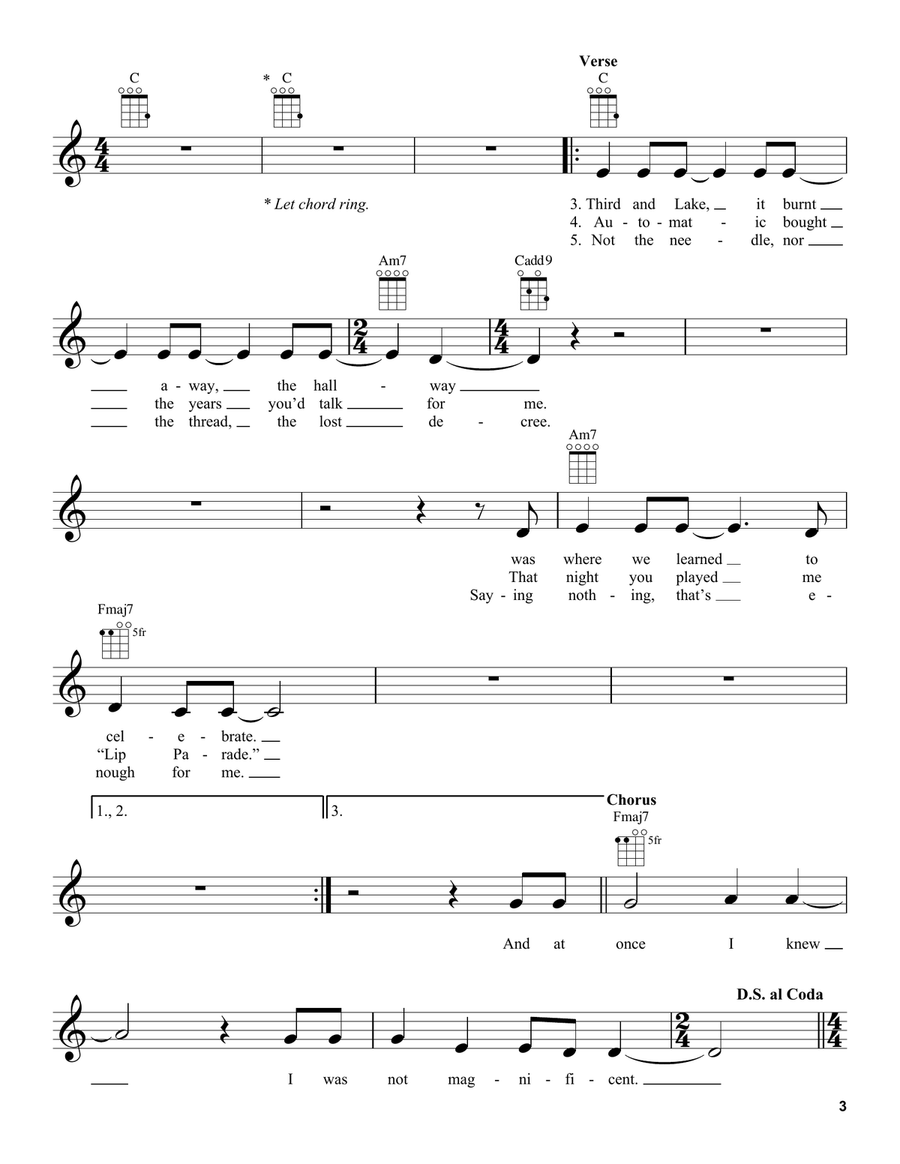 Holocene Holocene Ukulele scores gallery preview page 3