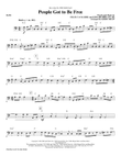 People Got to Be Free (arr. Kirby Shaw) - Bass
