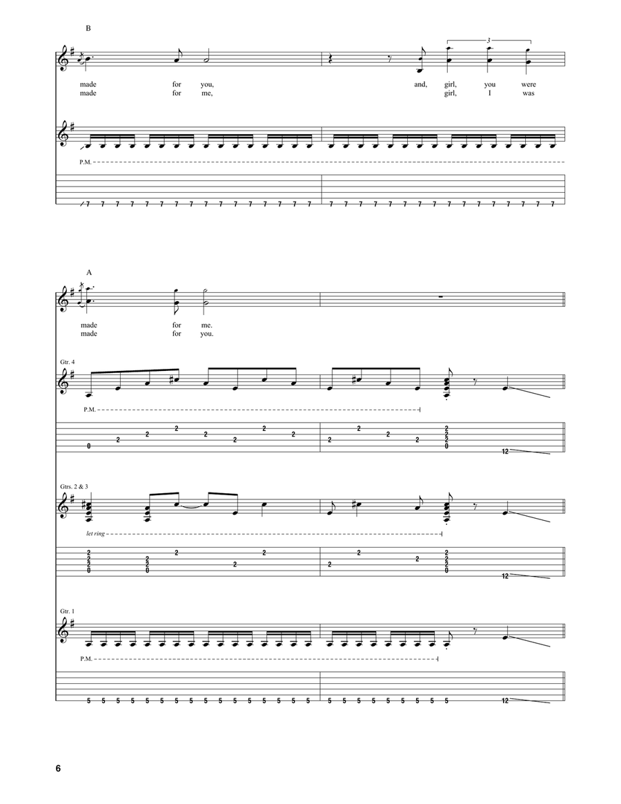 I Was Made For Lovin' You Acoustic Guitar scores gallery preview page 6