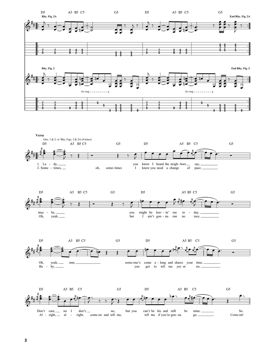 Got To Choose Guitar Tablature scores gallery preview page 2