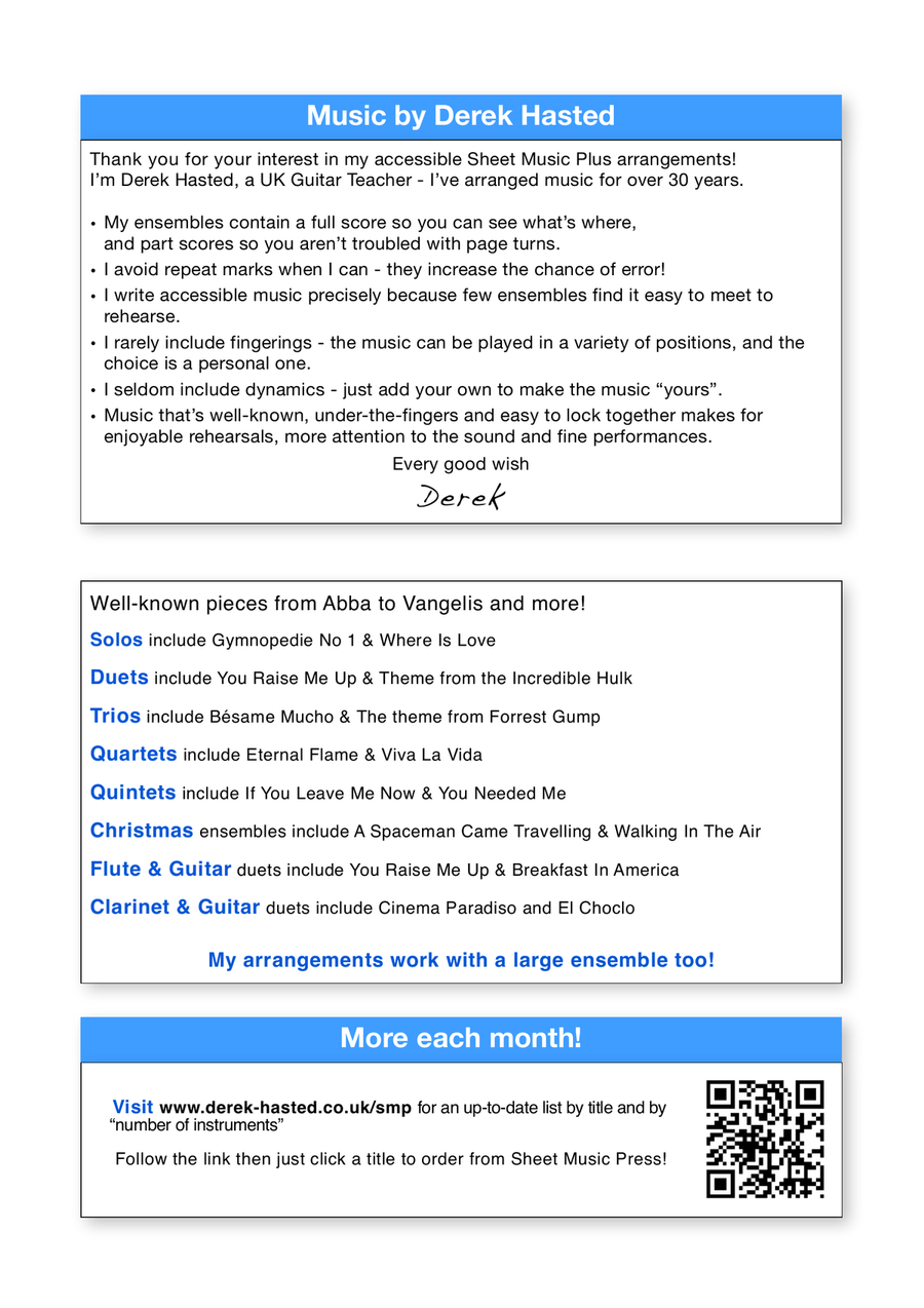 Mamma Mia by ABBA Guitar Ensemble - Digital Sheet Music page 2