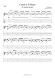 Pachelbel's Canon in D - Solo Guitar Sheet Music and Tab