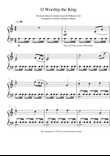 O Worship the King - Intermediate Piano Solo