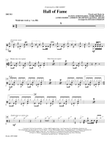 Hall of Fame (feat. Will.I.Am) (arr. Roger Emerson) - Drums