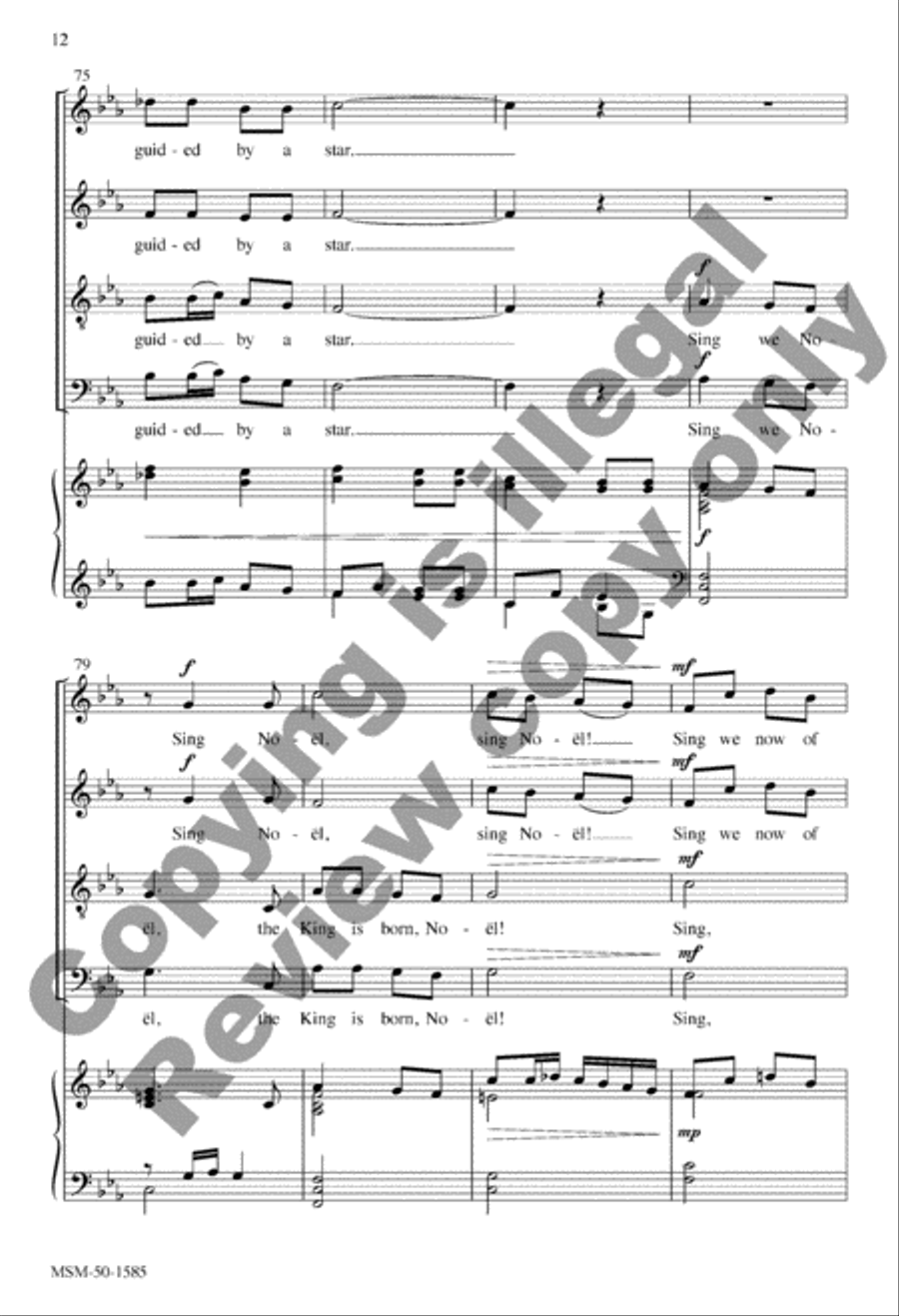 Sing We Now of Christmas Sing We Now of Christmas 4-Part scores gallery preview page 12