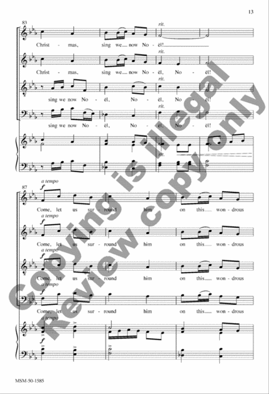 Sing We Now of Christmas Sing We Now of Christmas 4-Part scores gallery preview page 13