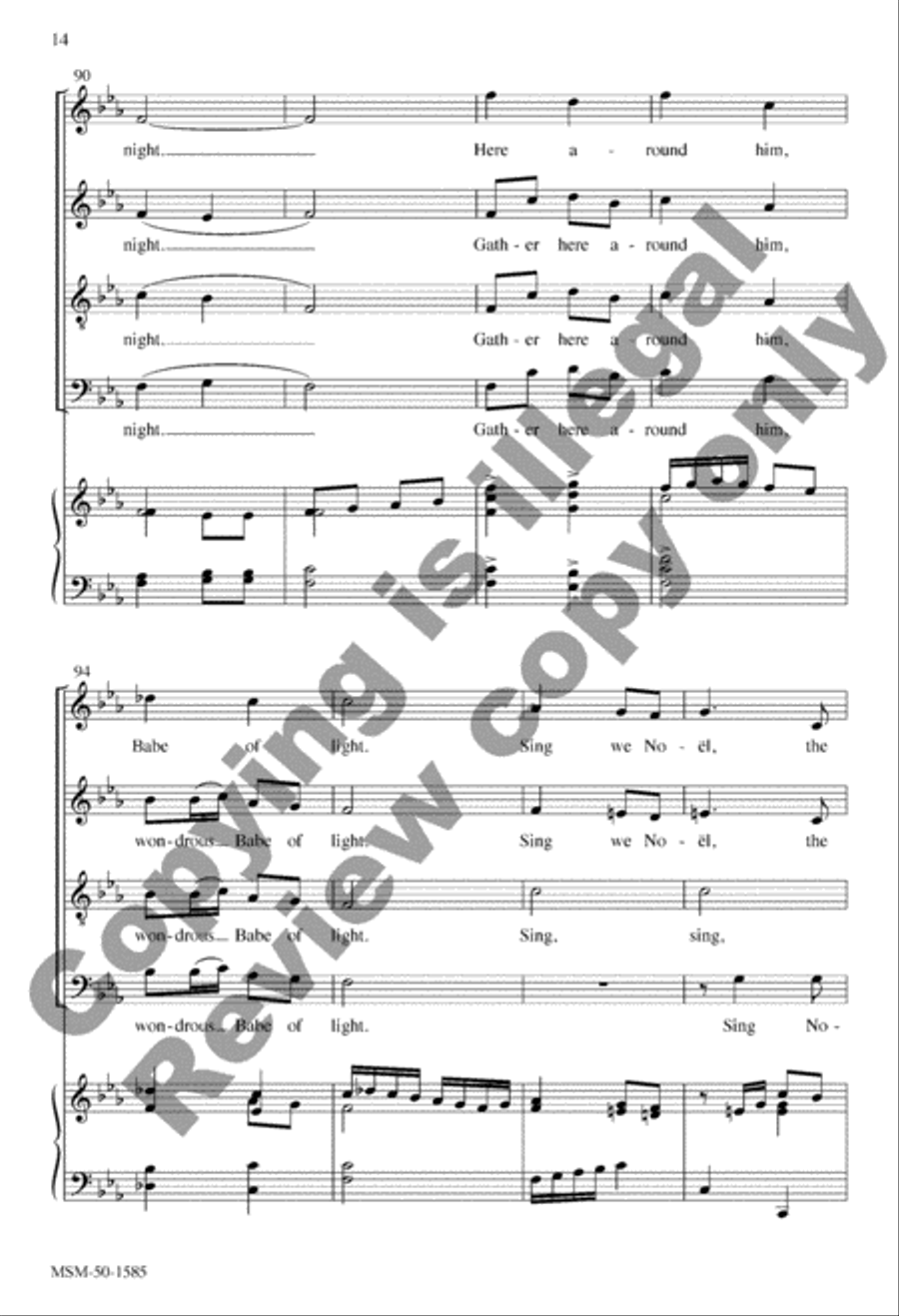 Sing We Now of Christmas Sing We Now of Christmas 4-Part scores gallery preview page 14