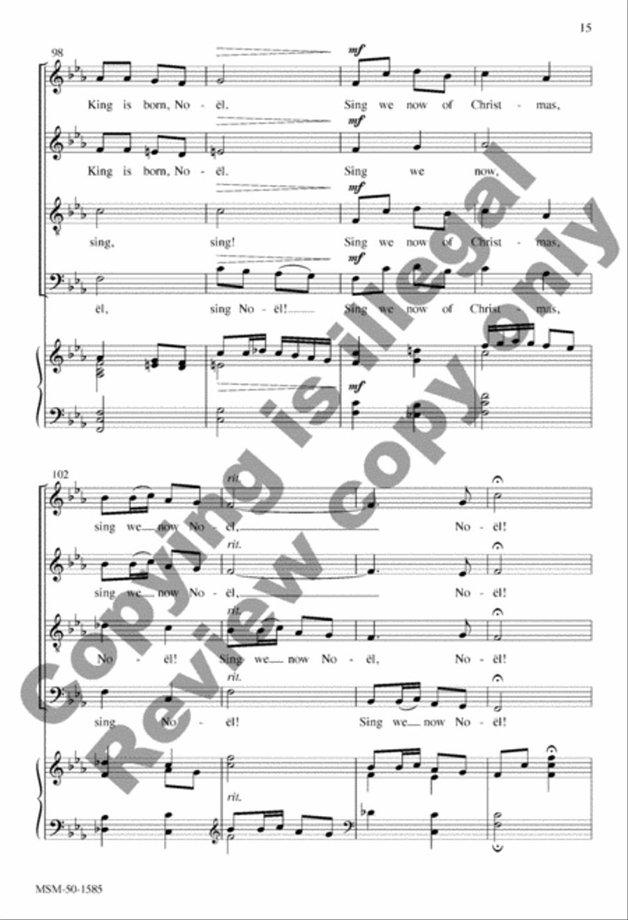 Sing We Now of Christmas Sing We Now of Christmas 4-Part scores gallery preview page 15