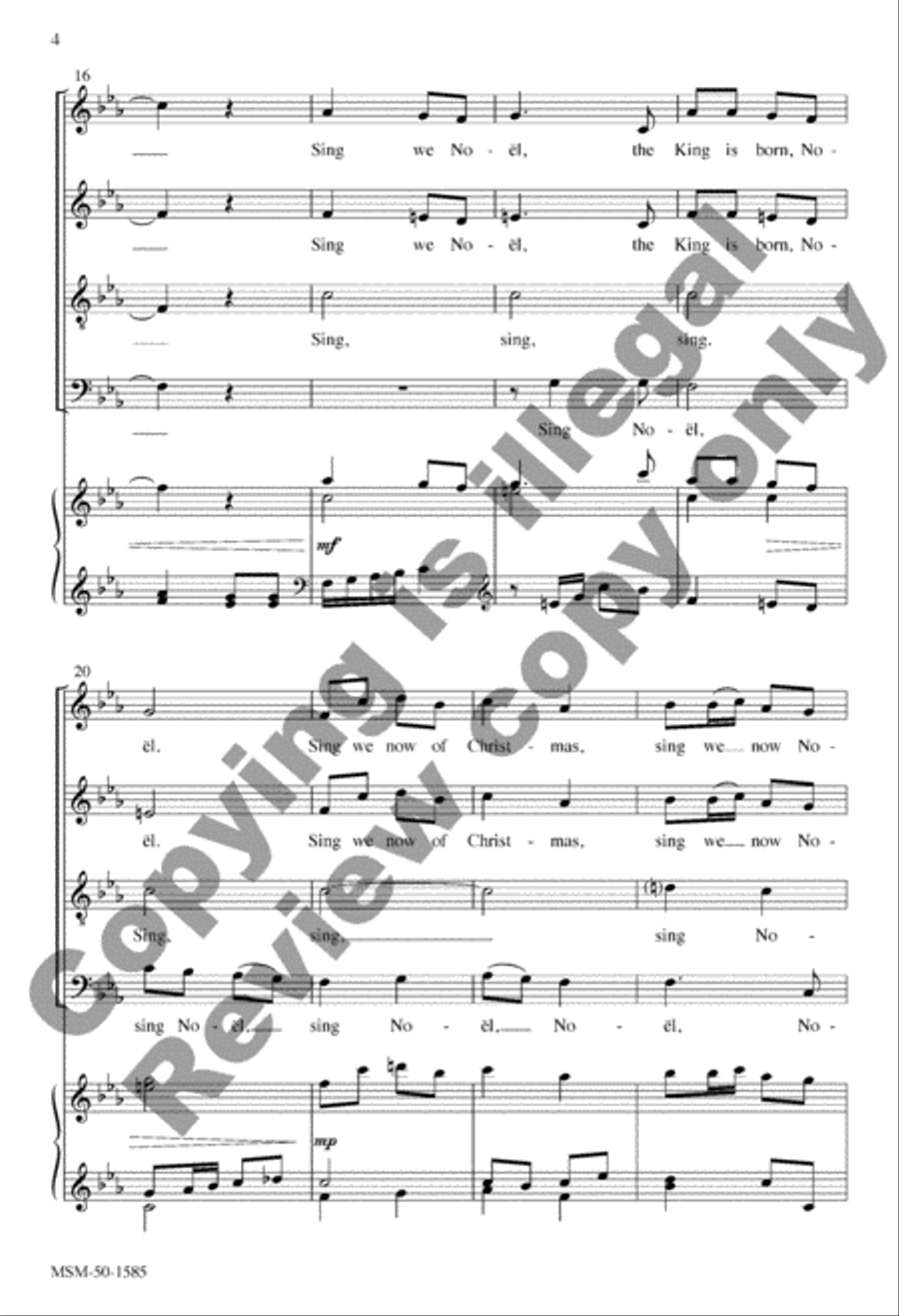 Sing We Now of Christmas Sing We Now of Christmas 4-Part scores gallery preview page 4