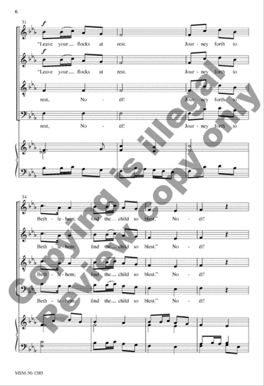 Sing We Now of Christmas Sing We Now of Christmas 4-Part scores gallery preview page 6