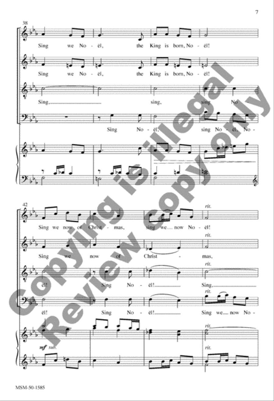 Sing We Now of Christmas Sing We Now of Christmas 4-Part scores gallery preview page 7