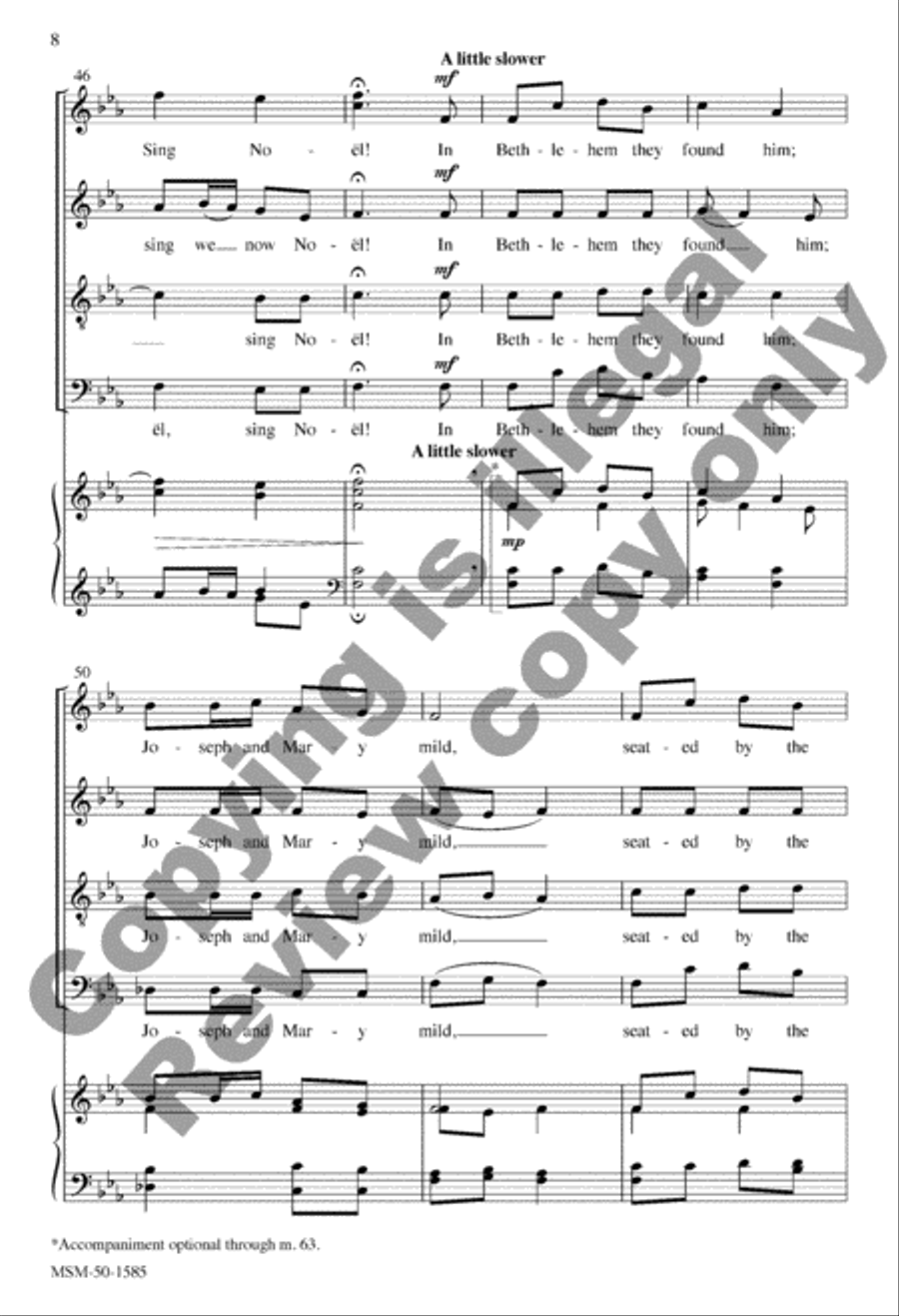 Sing We Now of Christmas Sing We Now of Christmas 4-Part scores gallery preview page 8