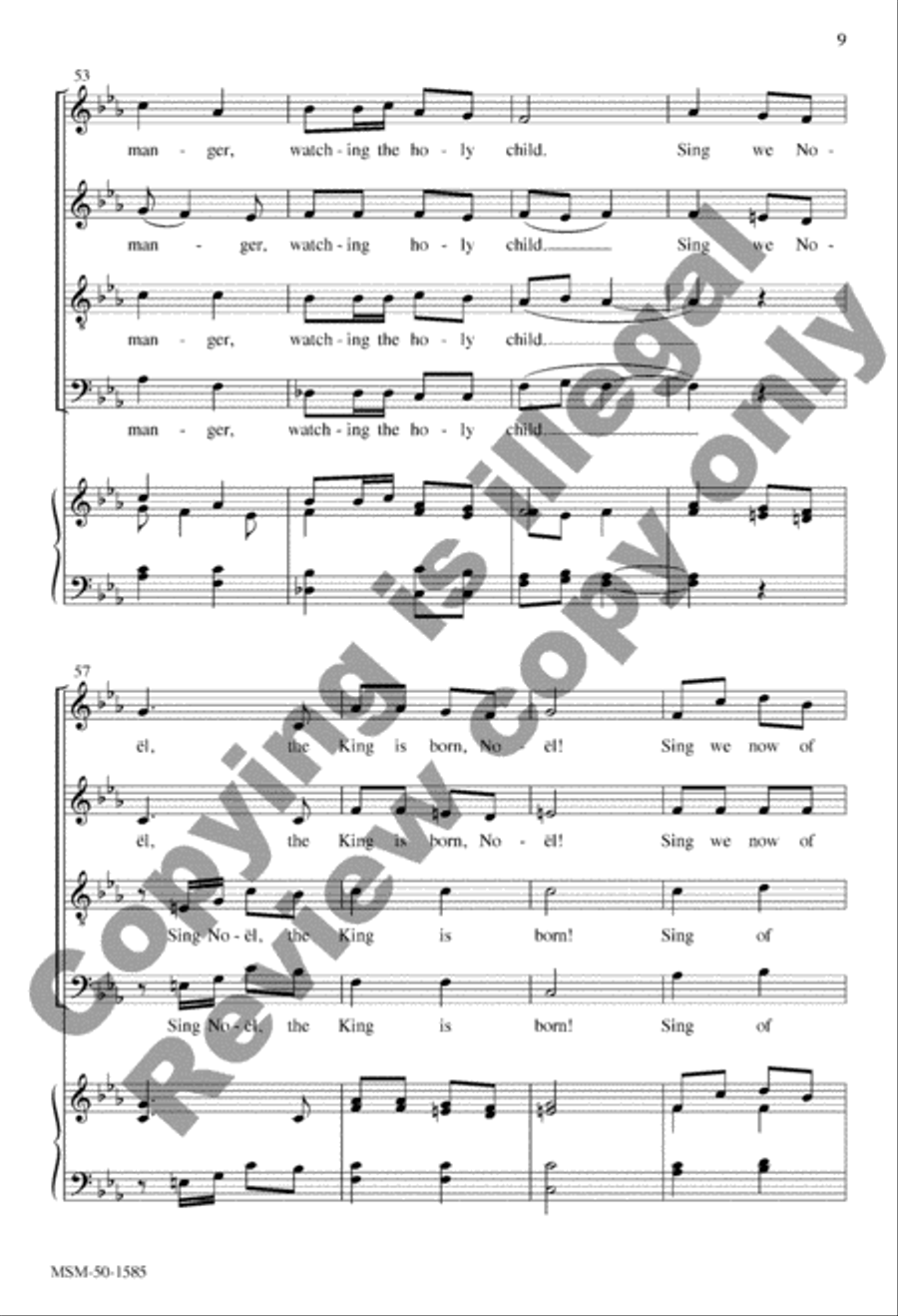 Sing We Now of Christmas Sing We Now of Christmas 4-Part scores gallery preview page 9