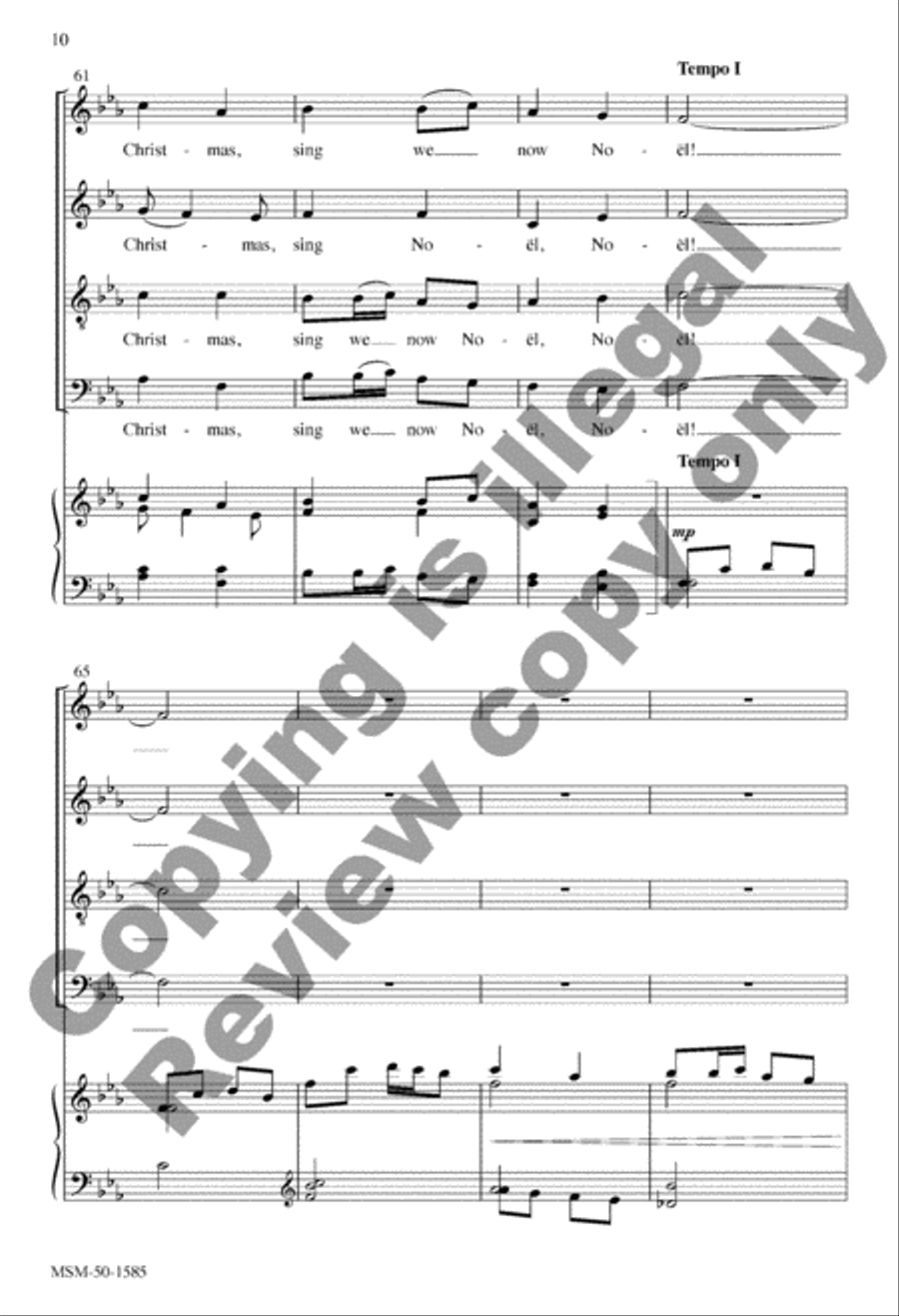 Sing We Now of Christmas Sing We Now of Christmas 4-Part scores gallery preview page 10