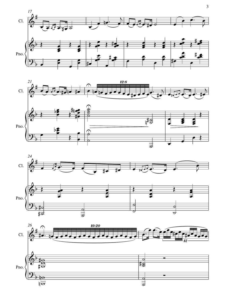 Czardas Czardas Clarinet Solo scores gallery preview page 4