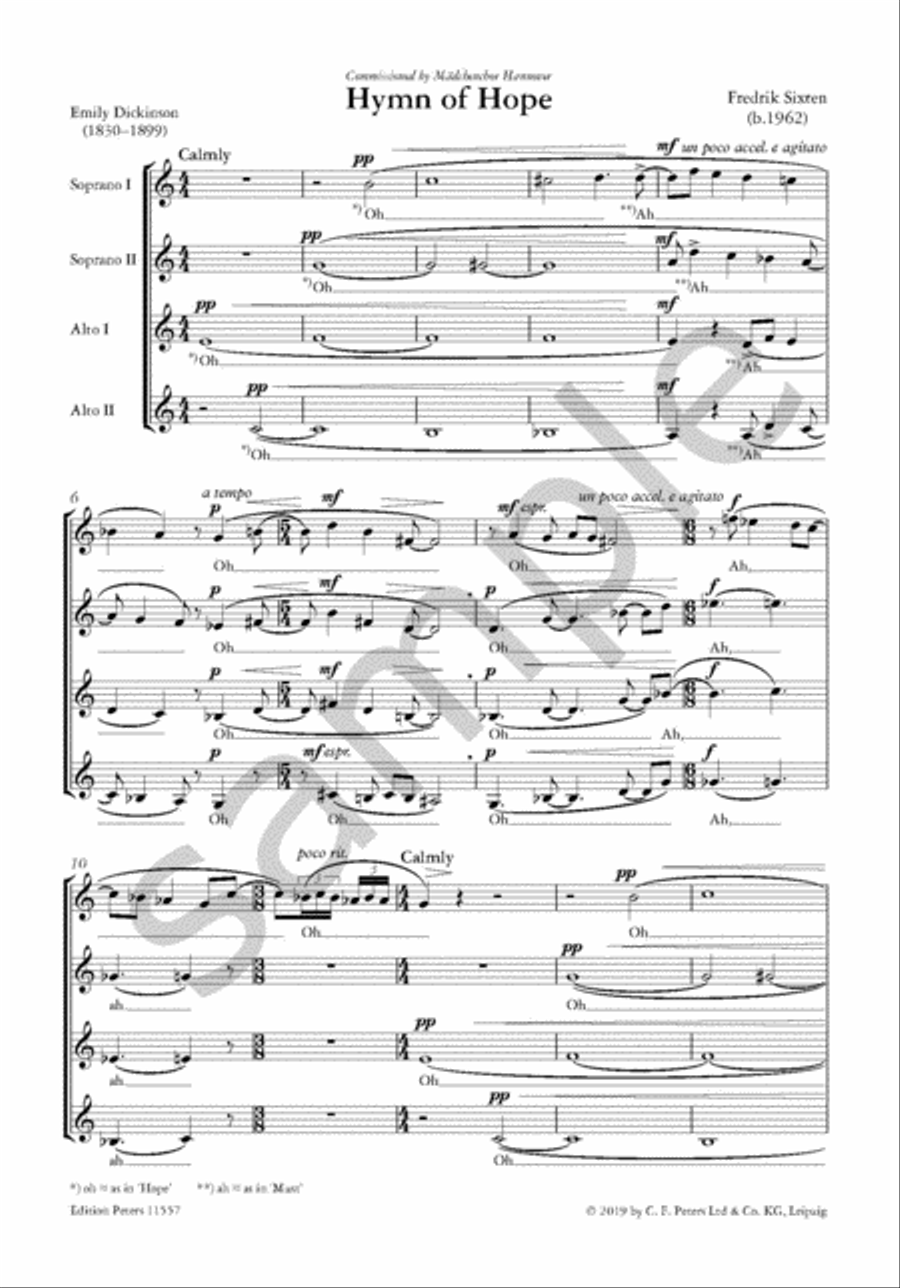 Hymn of Hope Hymn of Hope SSAA scores gallery preview page 3