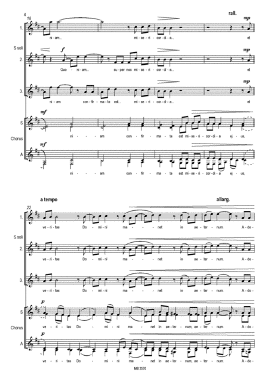 Adoremus in Aeternum for SSAA Choir SSAA scores gallery preview page 5