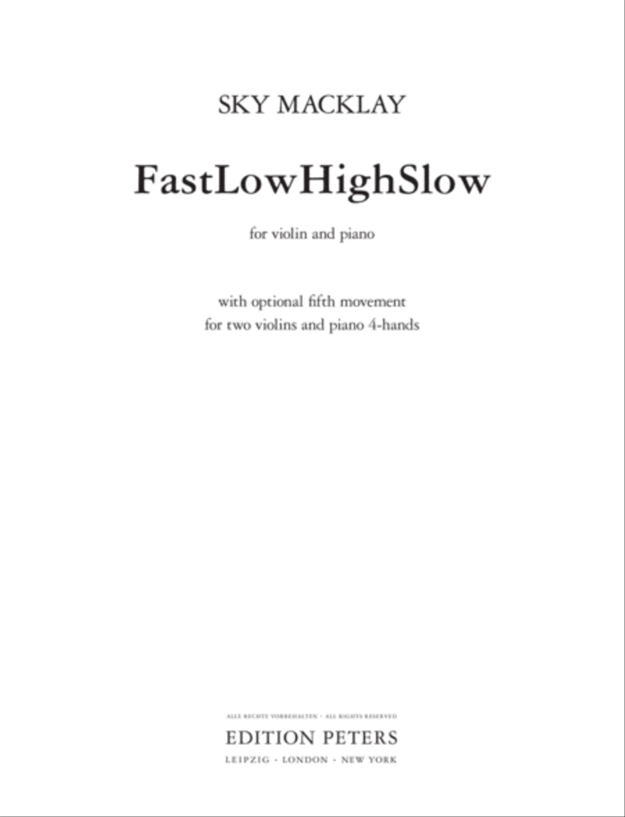 FastLowHighSlow Violin Solo scores gallery preview page 2