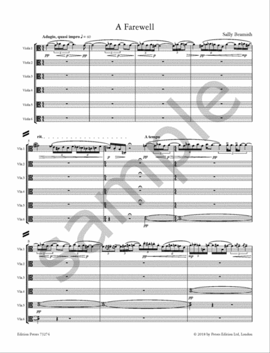 A Farewelll Viola scores gallery preview page 3
