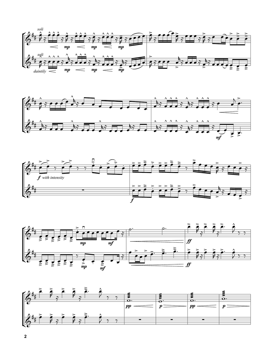 Dragonborn (Skyrim Theme) Violin Solo scores gallery preview page 2