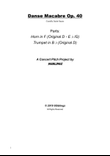 Orchestra Parts: Danse Macabre Op. 40 for Horns and Trumpets